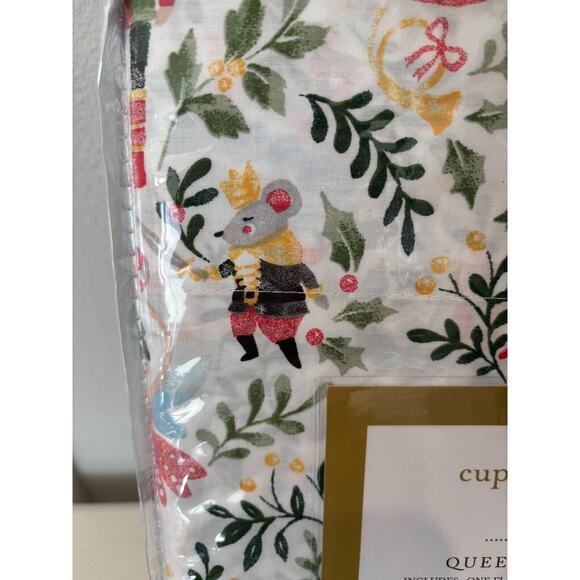 Cupcakes & Cashmere KING Sheets Christmas Holiday Nutcracker Ballerina Mouse - Picture 3 of 4